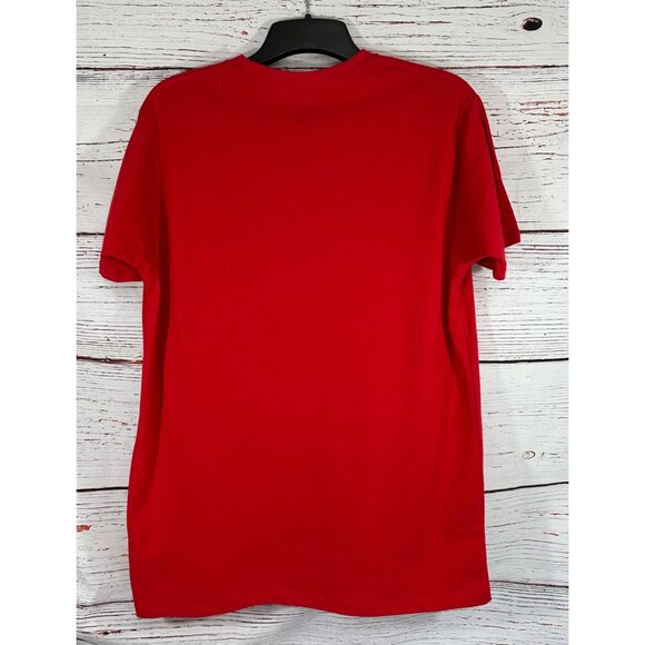 Ohio State Buckeyes Champion Red T-Shirt Large L Embroidered Logo Cotton Team - Picture 9 of 11